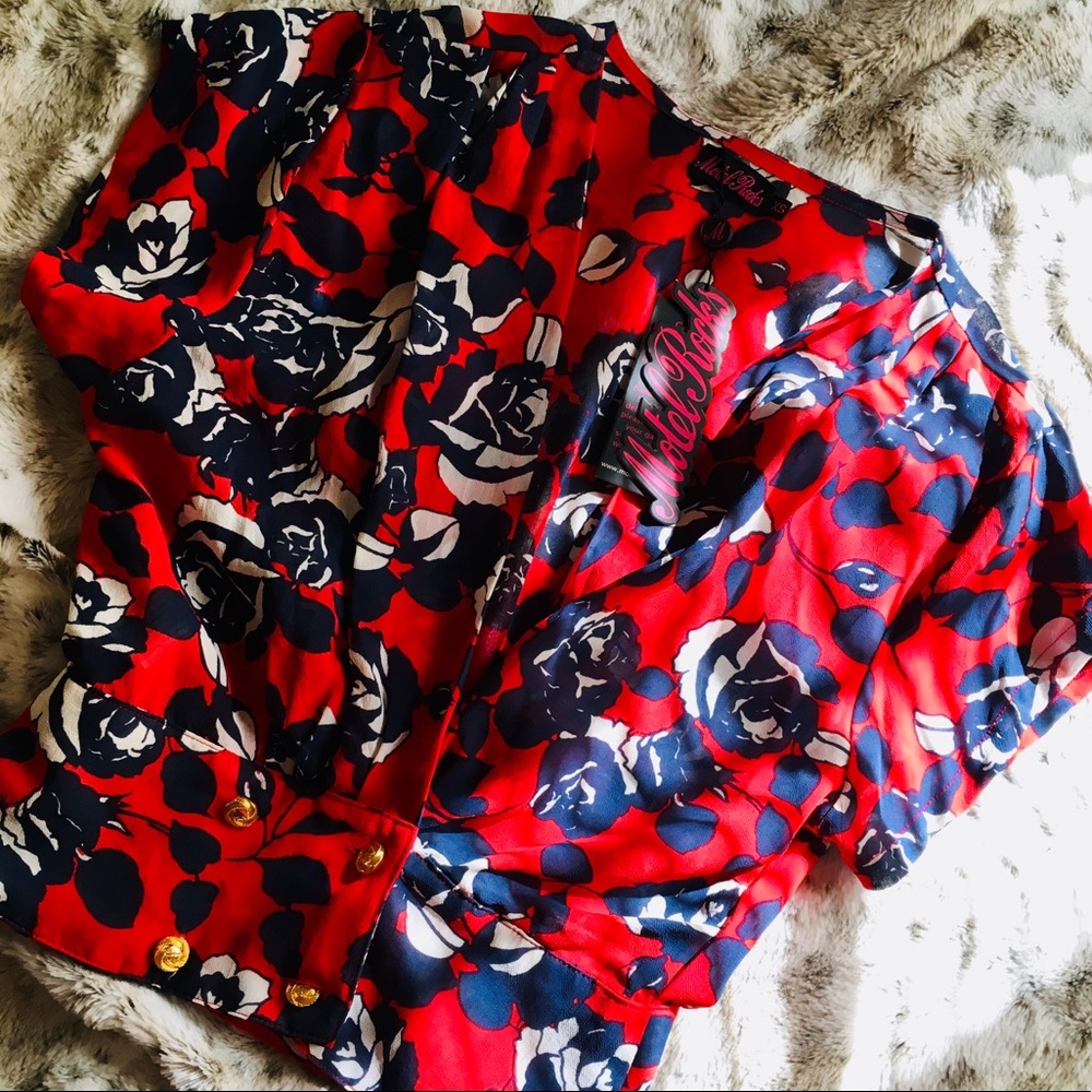 Motel Rocks Erin Blouse XS - NWT